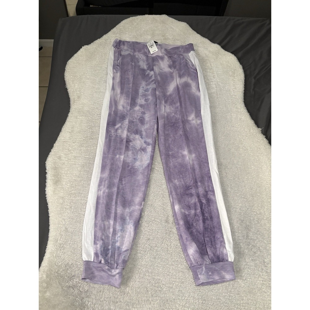 New Ashley Stewart Sport Lavender Purple Pull On Pants Size 14/16 NWT